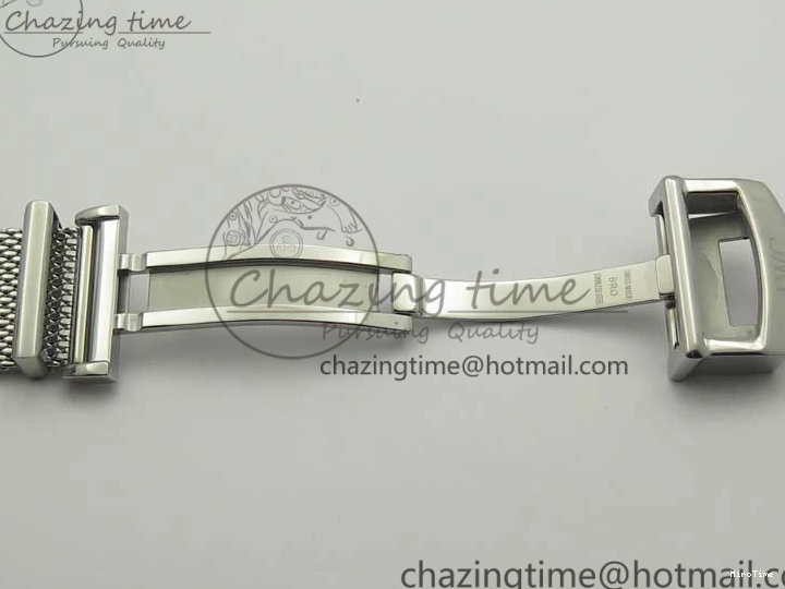 MIROTIME 1218 Portofino IW356501 SS V3 MK 1:1 Best Edition Blue Dial On SS Mesh Bracelet MIYOTA Timeless 7194